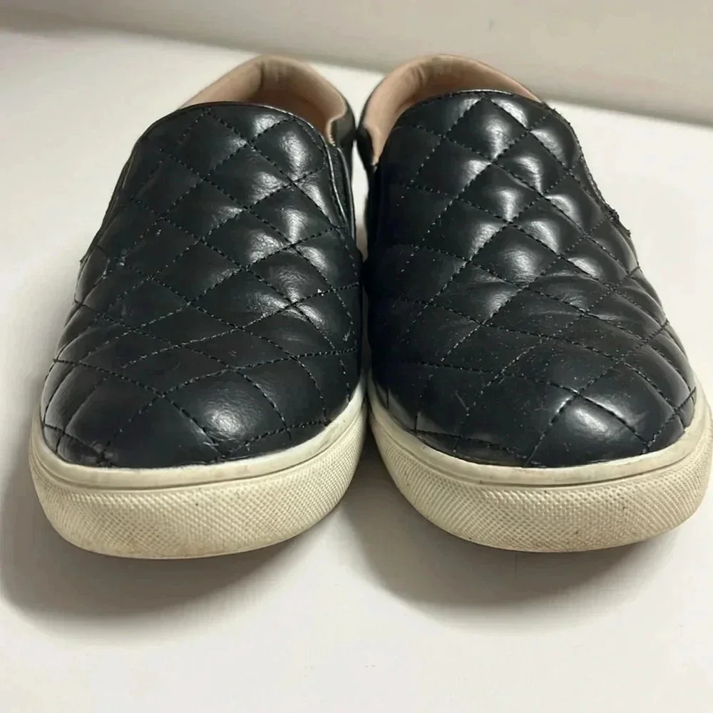 Imperfect quilted shoes Target A New Day black‎ quilted slip on shoes sneakers 6